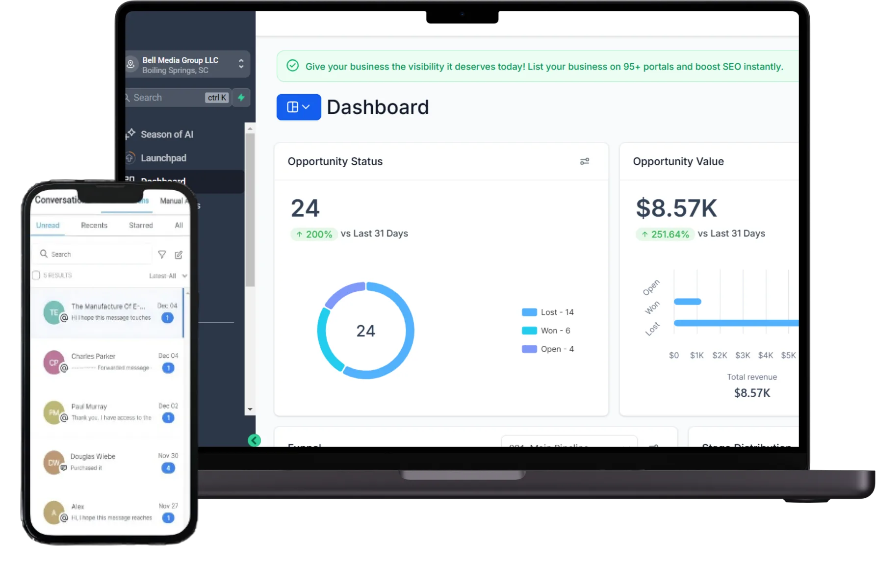 Intuitive dashboard